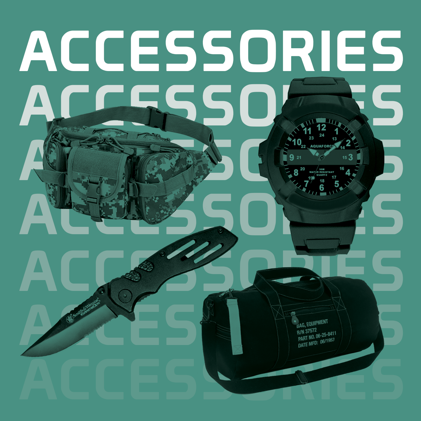 Aqua Force Dual Time Combat Field Watch w/ Digital Compass (50M water  resistant) - Walmart.com