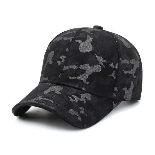BLACK / GRAY CAMO CAP